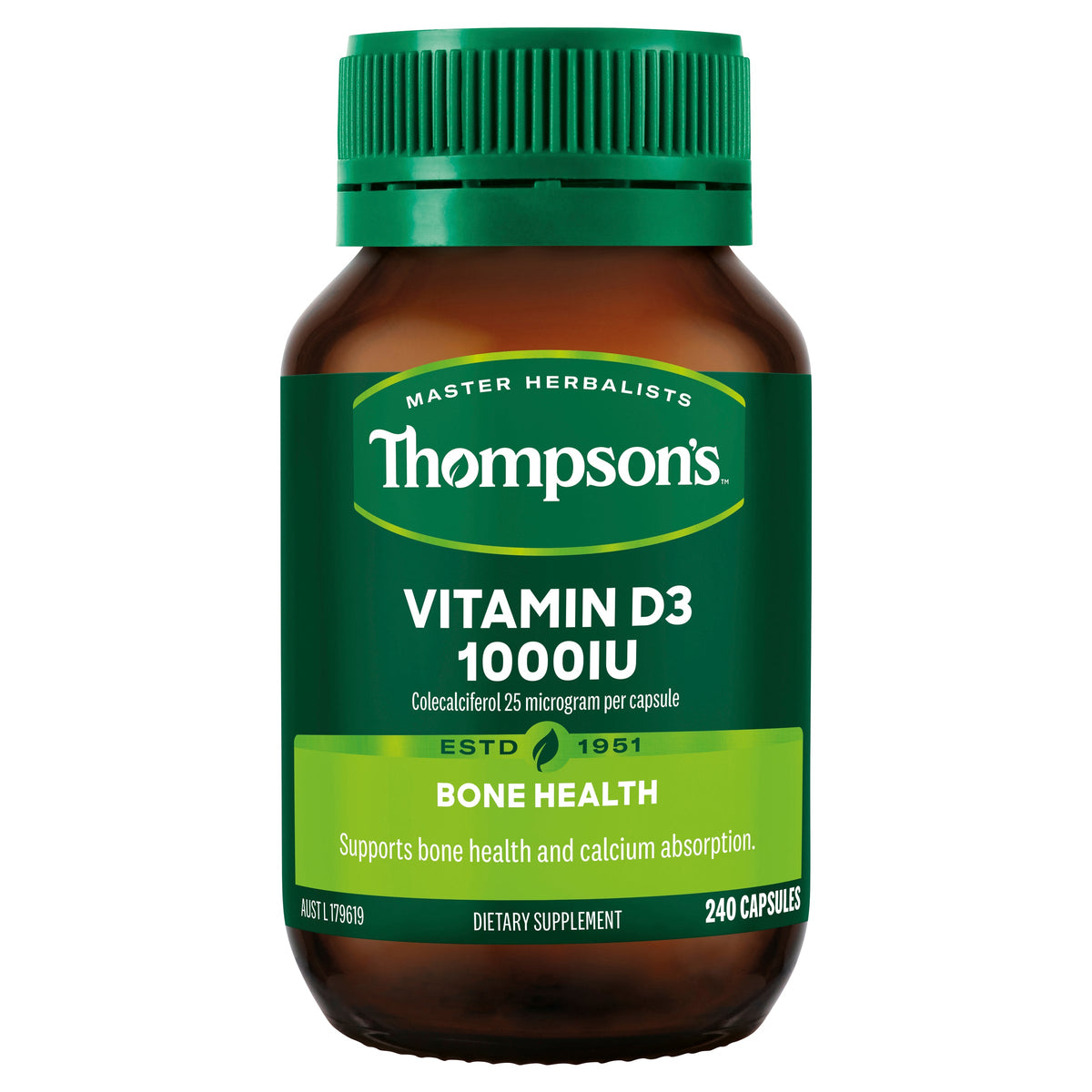 Thompson's Vitamin D3 1000IU 240 viên