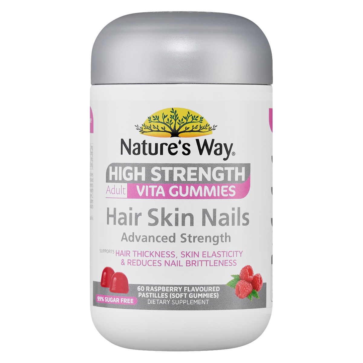 Nature's Way High Strength Adult Vita Gummies Hair Skin Nails 60 viên