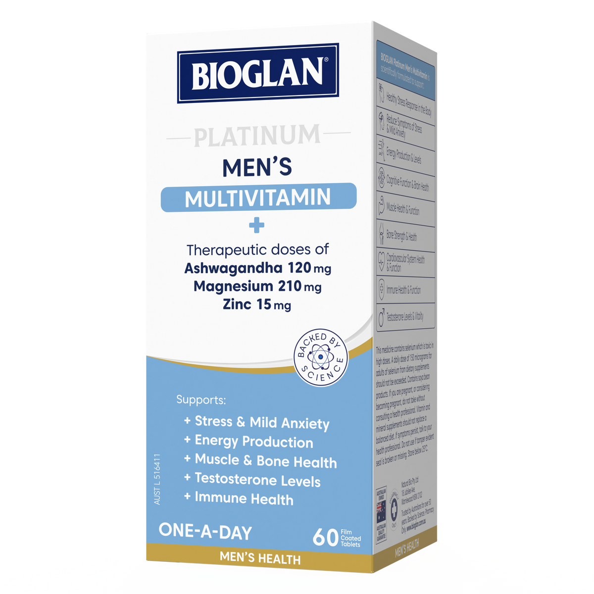 Bioglan Platinum Mens Multivitamin 60 viên