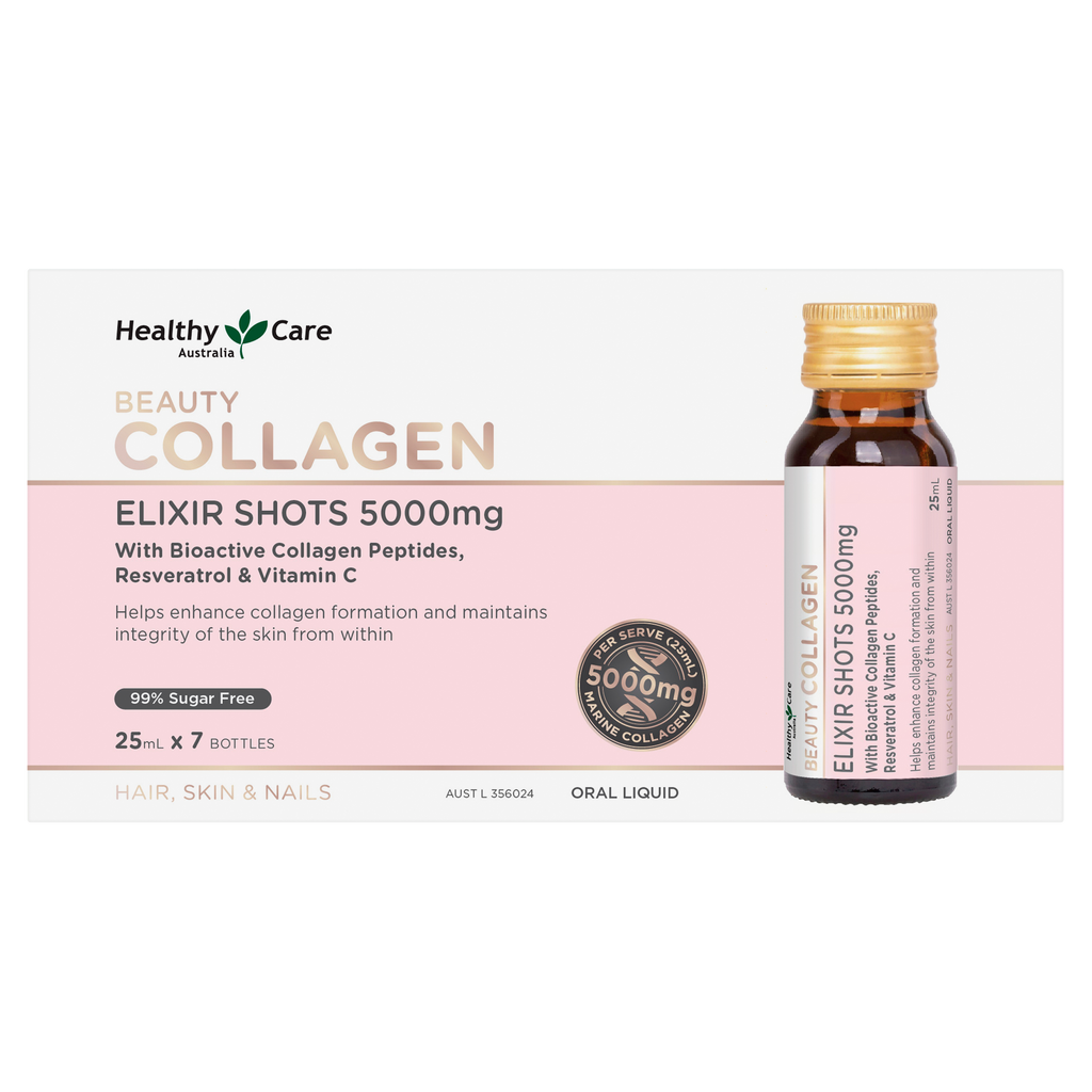 Healthy Care Beauty Collagen Shots 5000mg 25ml x 7 Bottles 7 chai x 25ml