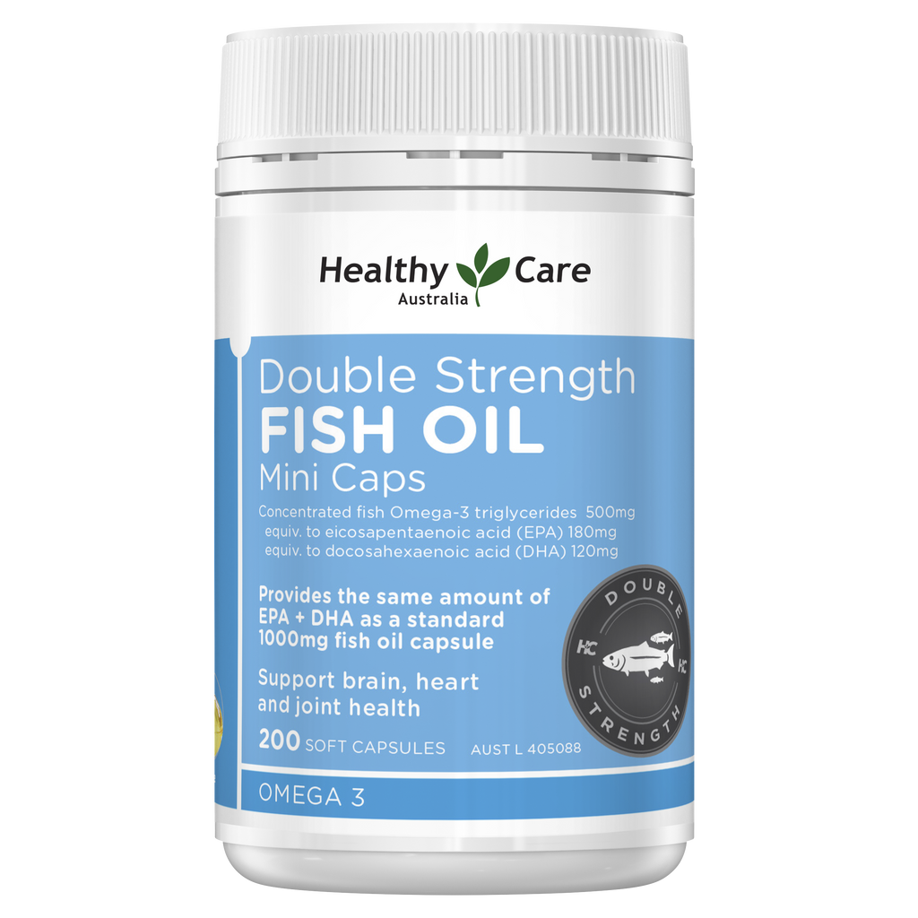 Healthy Care Double Strength Fish Oil Mini Caps