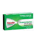 Panadol Suppositories Paracetamol 250mg 5-12 Years 10 viên