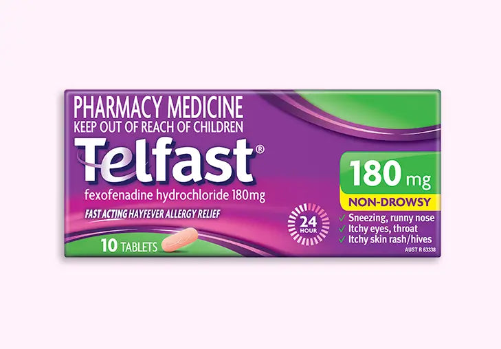 Telfast Hayfever Allergy Relief 180mg Non-Drowsy