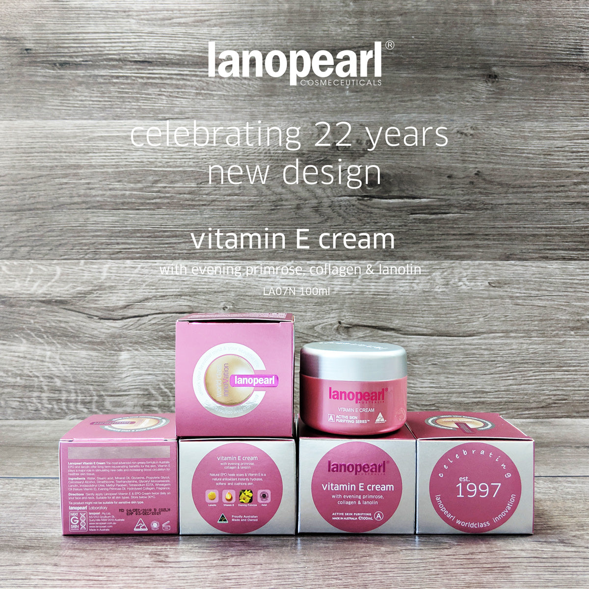 Lanopearl Vitamin E hoa anh collagen lanolin 100ml