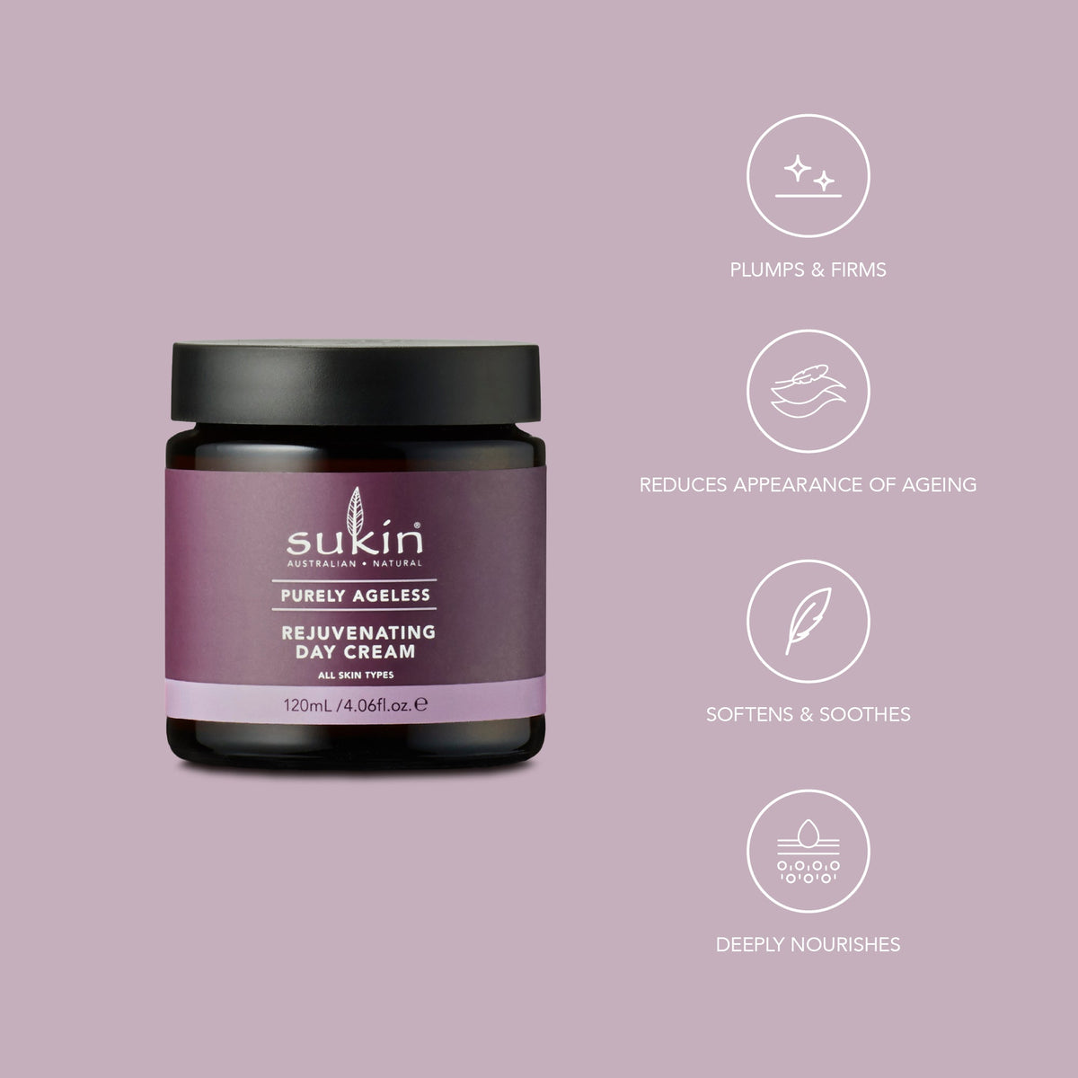 Công dụng Sukin Purely Ageless Rejuvenating Day Cream 120ml