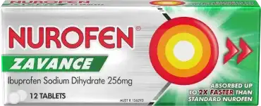 Nurofen Zavance Ibuprofen 256mg Fast Pain Relief
