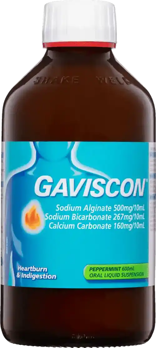 Gaviscon Peppermint Liquid Heartburn Indigestion Relief