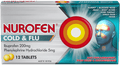 Nurofen Cold and Flu Pain Relief Ibuprofen 200mg