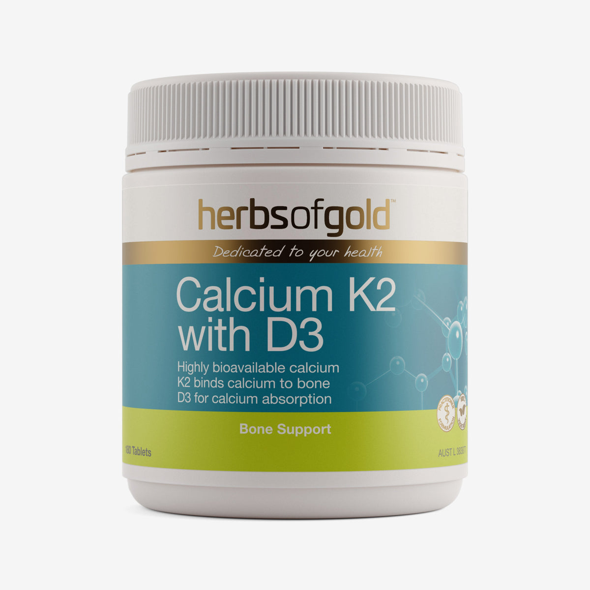 Herbs of Gold Calcium K2 with D3
