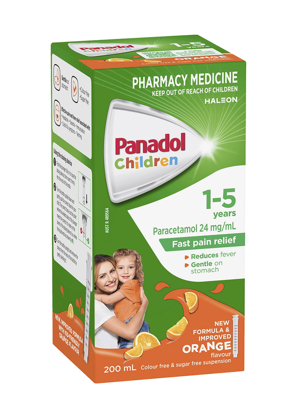 Panadol Children 1-5 tuổi vị cam